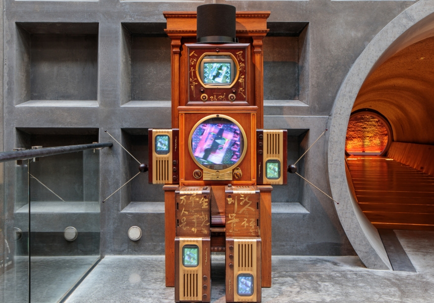 Lincoln, by Nam June Paik
