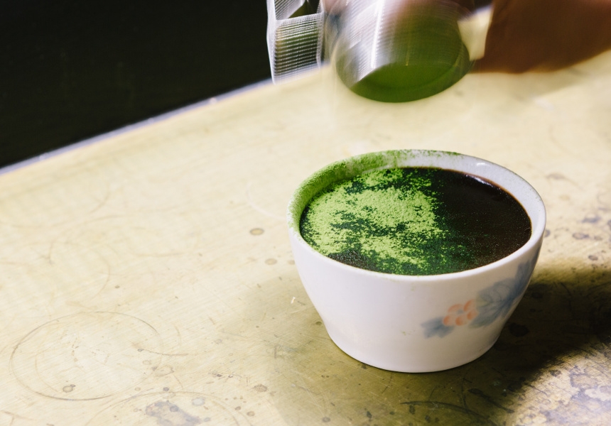 Victor Liong’s matcha tea-ramisu
